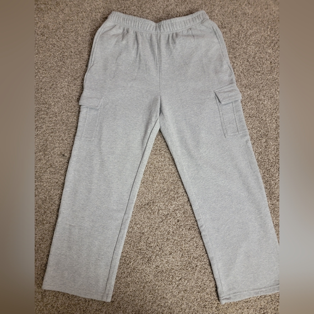 Womens Gray Cargo Pants